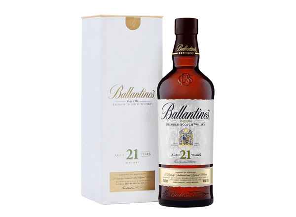 上海百龄坛威士忌回收百龄坛21年苏格兰威士忌40°Ballantine's进口洋酒700ml