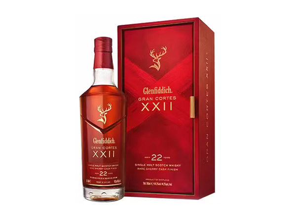 上海回收格兰菲迪22年璀璨珍藏版威士忌700ml礼盒装Glenfiddich XXII苏格兰威士忌