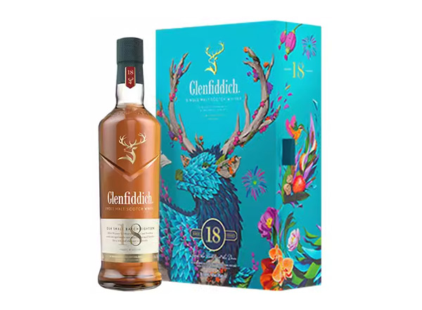 上海格兰菲迪回收格兰菲迪18年700ml春节礼盒装Glenfiddich苏格兰威士忌