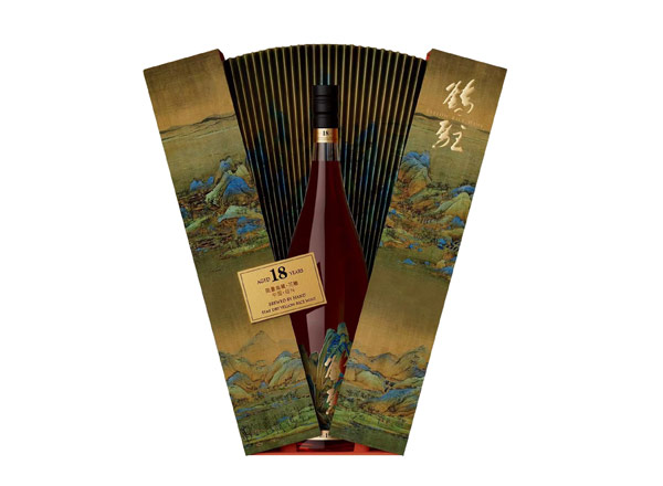 上海鹤驻18年黄酒回收鹤驻新花雕18年珍藏版千里江山图
