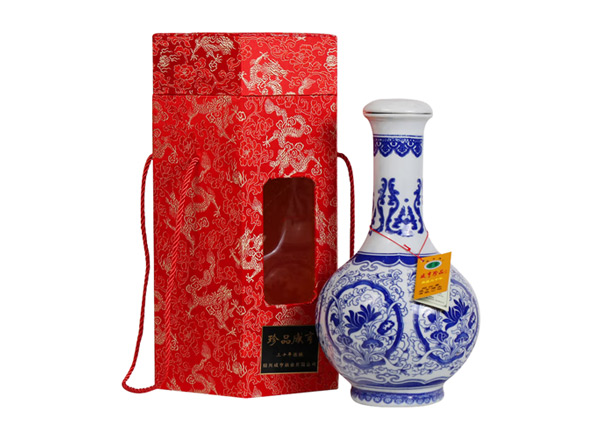 上海咸亨黄酒回收珍品咸亨三十年花雕酒青瓷瓶盒装绍兴黄酒2.5L