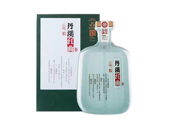 上海丹溪黄酒回收丹溪8年红曲黄酒750mL 2瓶礼盒装