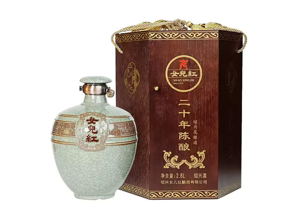 上海女儿红绍兴黄酒回收女儿红二十年陈酿20年花雕酒2.8L坛装礼盒