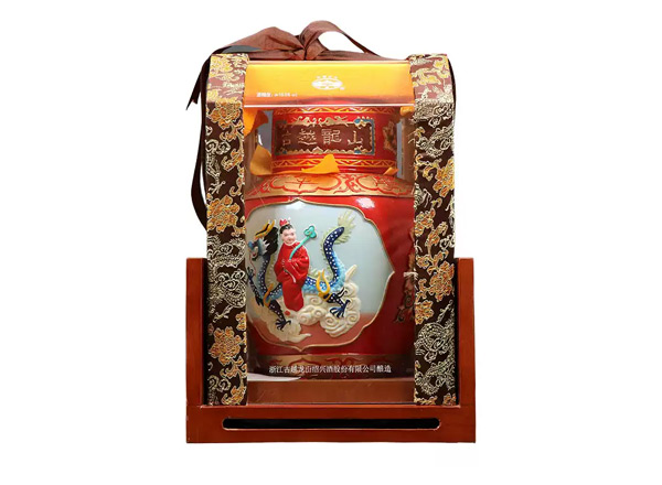上海古越龙山黄酒回收古越龙山状元及第二十年陈酿2.5L工艺浮雕黄酒