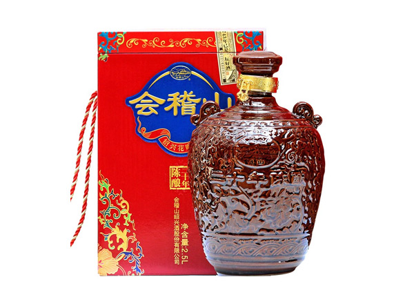 上海回收会稽山二十年黄酒陶坛20年陈酿2.5L花雕酒
